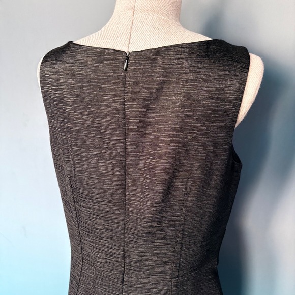 David Meister Little Black Dress | Waist Sash | Sleeveless Cocktail‎ | Size 8 - Picture 5 of 9